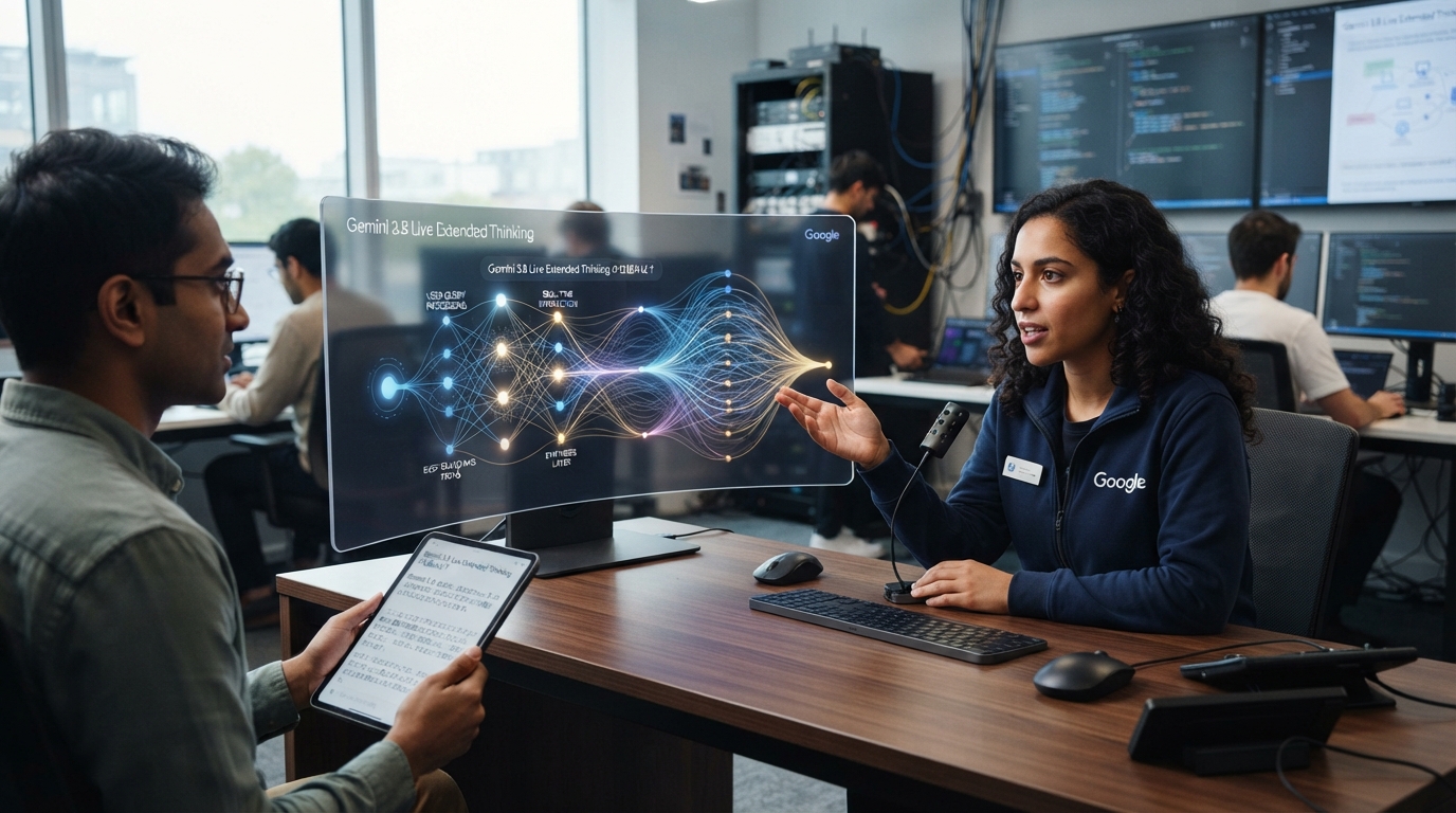 Google DeepMindが「Gemini 3.8 Live」および「3.8 Live Extended Thinking」を発表：リアルタイム対話と深層推論の融合へ