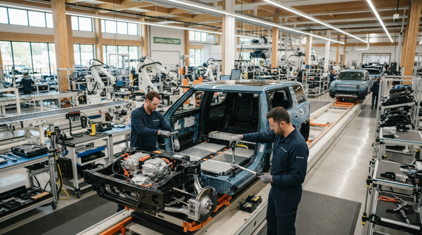 米リビアン、新型EV「R2」でライフサイクル炭素排出量を半減——当初の気候目標を4年前倒しで達成